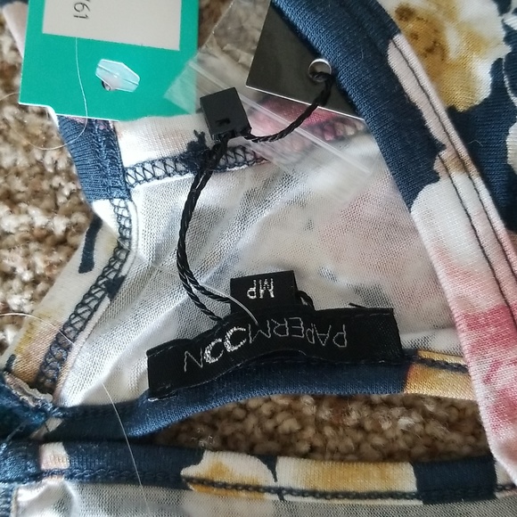 Papermoon Danyela Knit Maxi Dress Size Medium Petite NWT - Picture 4 of 5